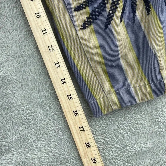 Kimchi Blue Urban Outfitters Embroidered Jeans Womens 4 Tan Blue 21 - Picture 4 of 10